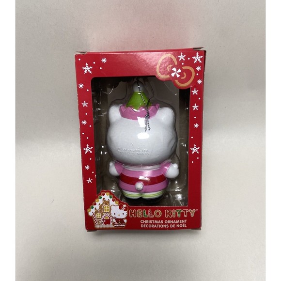 Hello Kitty Ornament CVS Elf Hat New in Box 4 inch - Picture 2 of 2